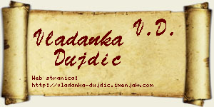 Vladanka Dujdić vizit kartica
